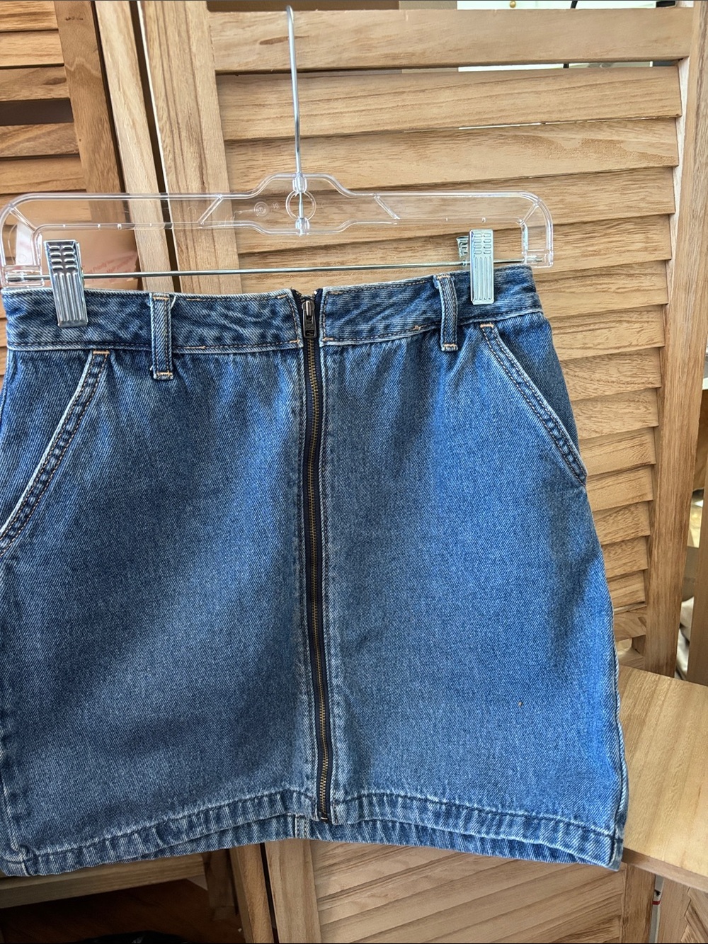 Hollister High-Rise Denim Mini Skirt 5